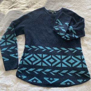 Title Nine Por Vida wool sweater blue size L
